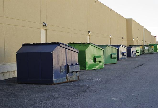 commercial disposal bins at a construction site in Beech Creek